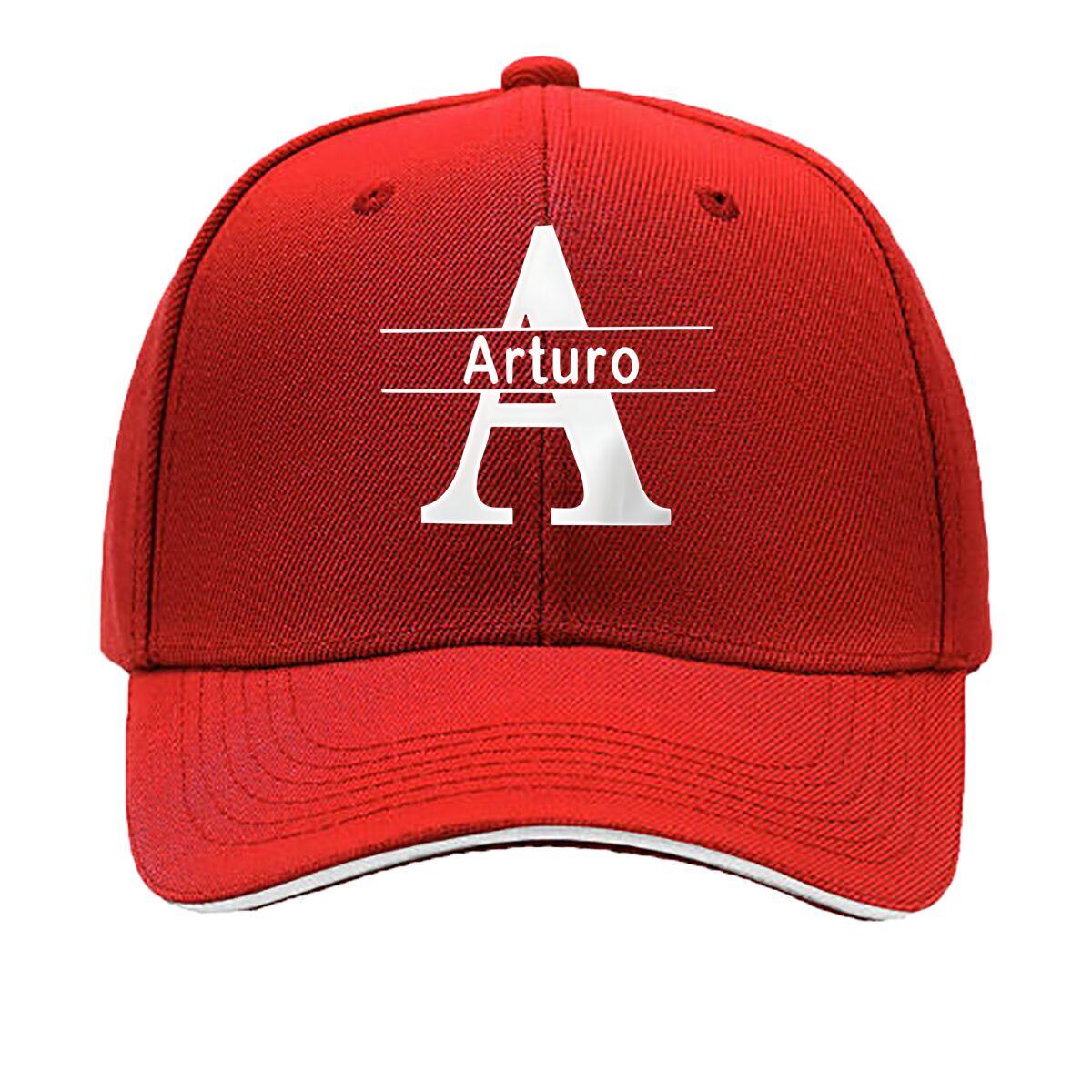 Customized Name Arturo Cap Personalized Streetwear Hat with Logo Classic Black White Design Sandwich Baseball Cap One Size