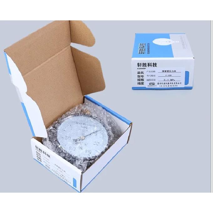 Pressure Gauge Pointer Type Negative Pressure Gauge Y100mm -0.1-0MPa Vacuum Gauge Vacuum