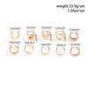 Ingemark 10Pcs/Set Creative Hollow Love Heart Snake Rings for Women 2026 Trendy Vintage Gold Color Open Finger Rings Wed Jewelry