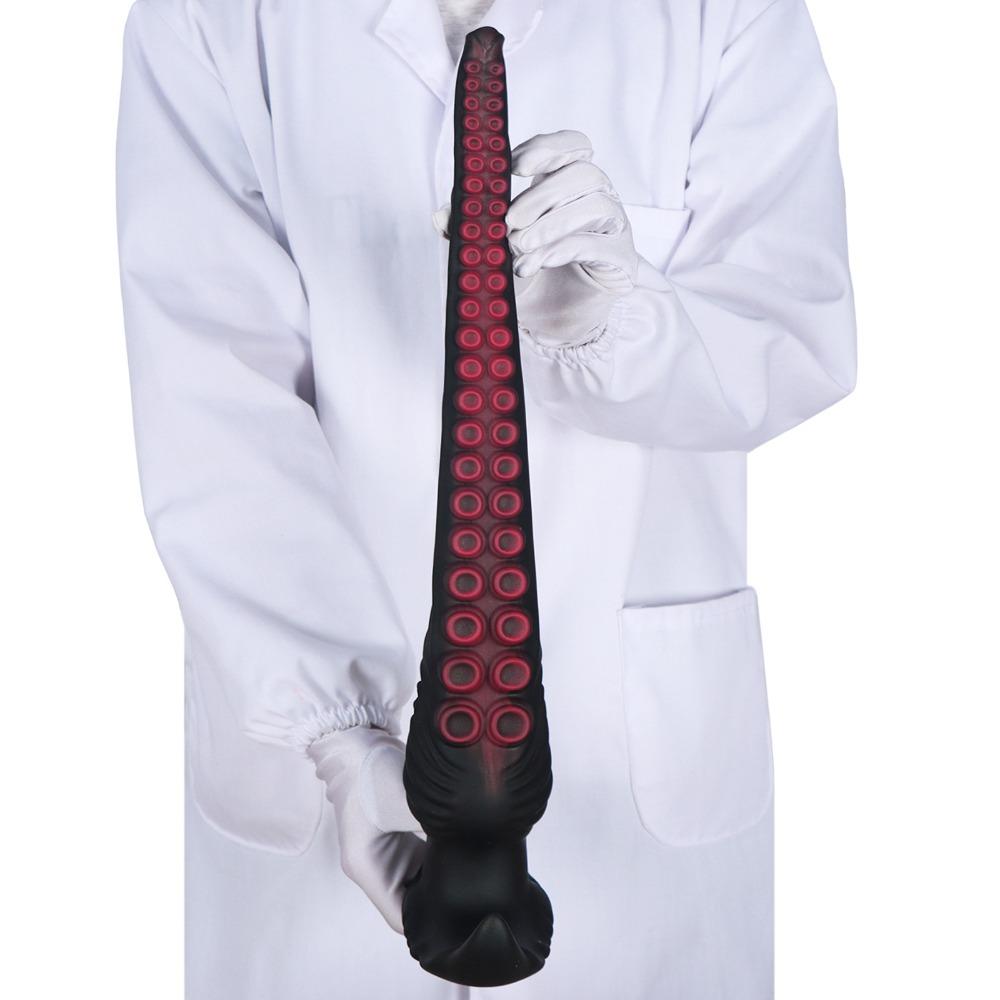 Extra Long Octopus Anal Plug - Wearable SM Toy with Alien Tentacles, Anal Whip Dildo for Unisex Rear Stimulation Adult Sex Toy