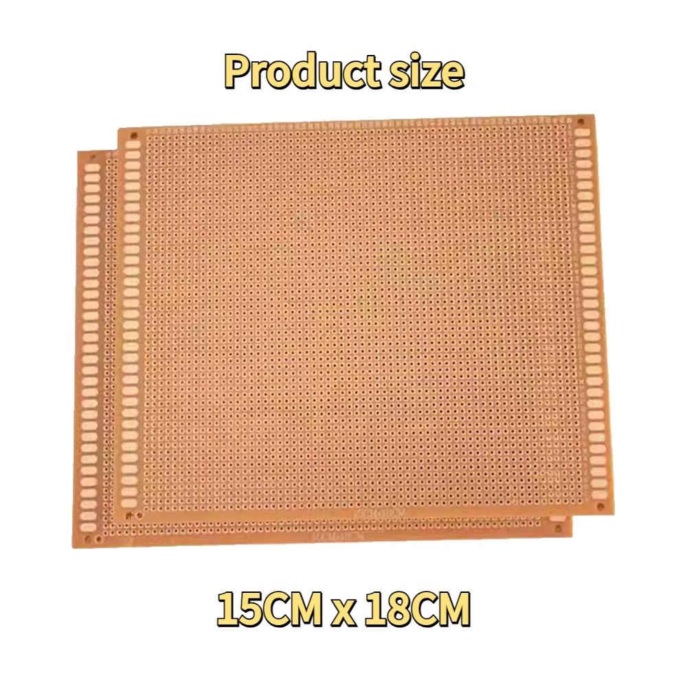 2pcs Single-Side PCB 5x7 10x15 10x22 12x18 13x25 15x18CM Universal Board Experimental Bakelite Copper Plate Circuirt Board