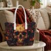 Skull Pattern Women Tote Bag Stylish Daily Shoulder Bag