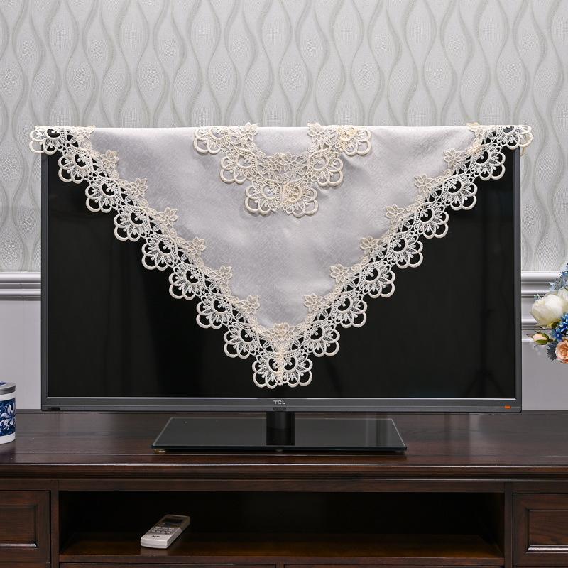 Tablecloth Square Table Cloth Yarn Embroidery Lace Table Cloths For Computer Table Cover Lcd Tv Towels Table Juppe Dust Cover