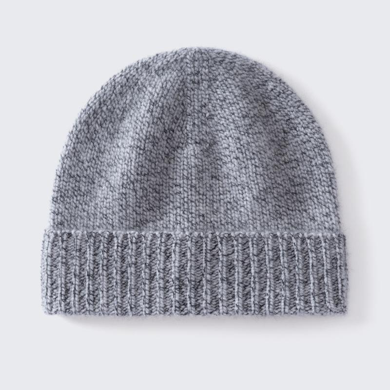 % Cashmere knitted hat autumn and winter cold hat warm bag head knitted hat versatile casual knitted wool hat