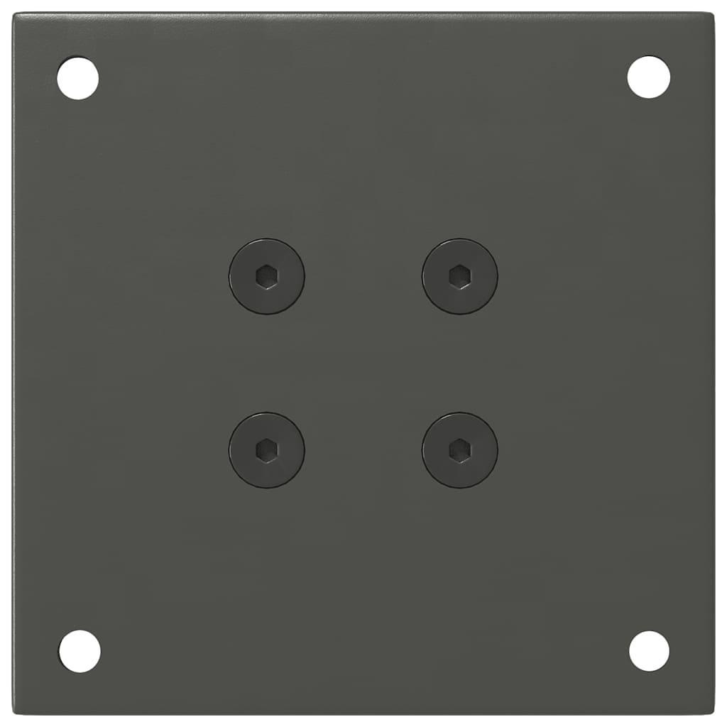 Vidaxl Nogi Do Stolika Kawowego, 4 Szt., Antracyt, 30-32 Cm, Stal