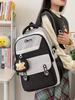 Schoolbag Schoolbag Female Ins Cute Junior High School Students Versatile Contrasting Color Backpack Simple Small Fresh Large Capacity Backpack