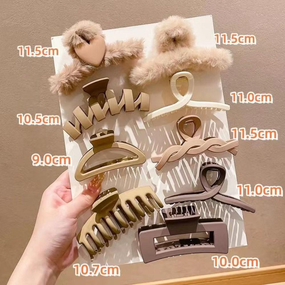Plush Material Hair Claw Clips Handmade Craftsmanship B