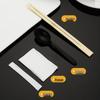 Disposable 4-in-1 Bamboo Cutlery Set