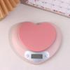 Mutfak Pişirme Tartısı Pembe Kalp Şeklinde Yüksek Hassasiyetli Dijital Tartı 5Kg/1G Lcd Elektronik Denge Ölçüm Aleti Mutfak Tartısı