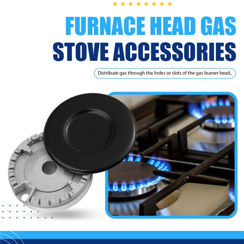 A96I-Cooker Hat Set Stove Lid, Oven Gas Hob Burner Crown Flame Cap, Fits Most Gas Stove Burners For SABAF