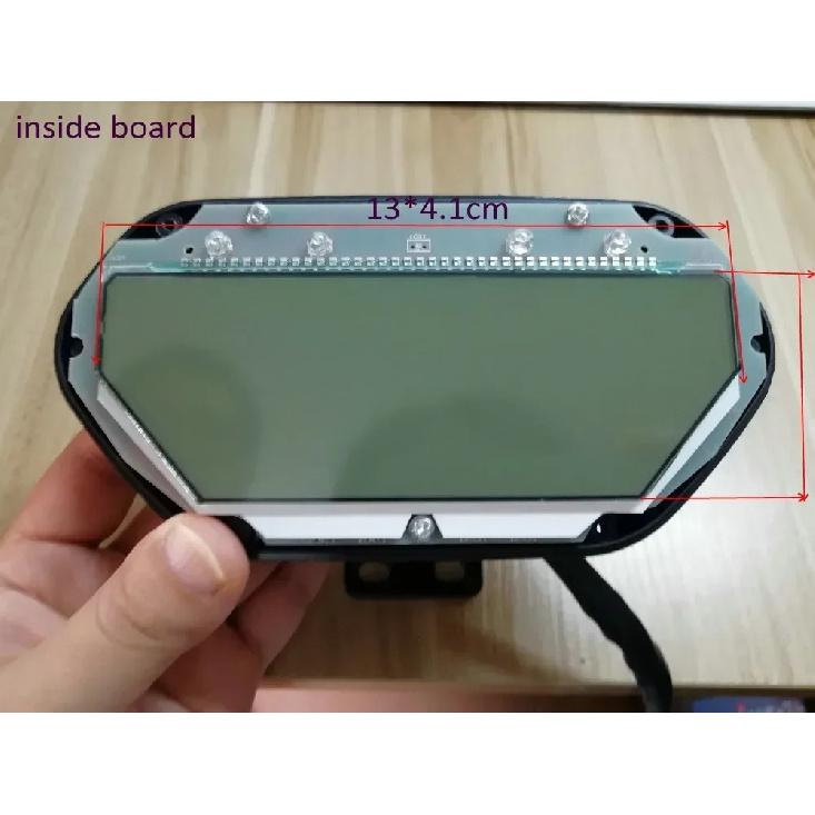 Speedometer Battery Level Indicator LCD DISPLAY 48v60v72v84v96v120v Light/ODO/ For Electric Scooter Gauge Bike Tricycle Dashboar
