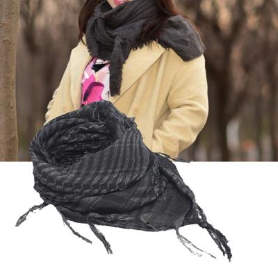 Unisex Atkı Püsküllü Pamuklu Şal Ekose Desenli Keffiyeh Atkı Kışlık İş Sokak Giyimi İçin