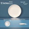 DISHJOY Melamine Round Dinner Plates