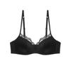 French underwear women's sexy thin smooth lace bra big chest small anti-sagging upper support underwear summer women