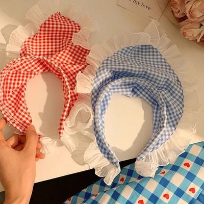 Pañuelo triangular de encaje para el pelo, diadema cuadrada, turbante, bandana, accesorios para el cabello para mujer
