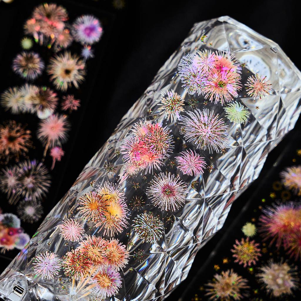 Flat Stickers Are As Gorgeous As The Day Series of Fireworks Theme Hand Account Bottoming Decorative Material Stickers