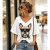 Summer Polka Dot T-Shirts 3D Print Fashion Women's V-Neck Short Sleeve T Shirt Y2K Casual Tees Harajuku Tops Female Clothing