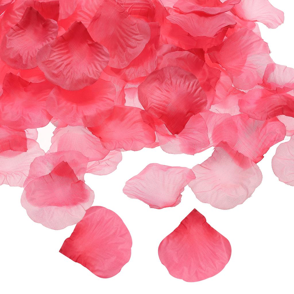 1000Pcs Artificial Rose Petals Fake Flowers Silk Petal Decoration Supplies for Romantic Night Wedding Party Event Decor