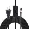 5.1M 16FT Transparent SPT-2 18AWG Cablu de lampă de schimb Cablu de alimentare certificat Comutator cu buton Mufă SUA Cablu prelungitor, Diverse tipuri de cabluri