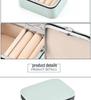 Compact PU Jewelry Organizer for Earrings and Ear Studs - Portable Storage Box