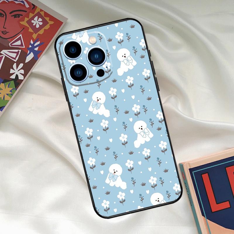 Bichon Frise Dog Puppy Phone Case For iPhone 16 15 14 13 12 11 Pro Max XS X XR Plus 13 12 Mini Cover Coque