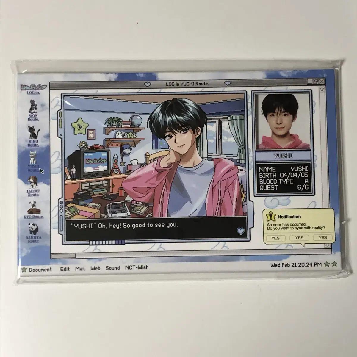 

Нераспечатанный набор фотографий Nct Wish Asia Tour Login Юуши фотокарточка открытка