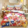 Catoon Bedding Set Cardcaptor SSakura Boys Girls Single/Double/Queen Size Duvet Cover Pillowcase Bed Kids Adult  2/3piece Set