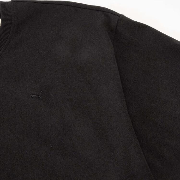 Puma Classics Select Haus Round Neck Dopamine Casual Simple Short Sleeve T-Shirt Unisex Tops Black 631558-01