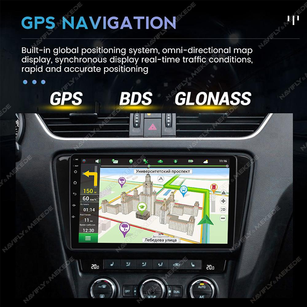 Navifly 2Din Android Car Radio For Skoda Octavia 3 A7 2013-2018 Multimedia Video Player BT Carplay Auto Navigation GPS Head Unit