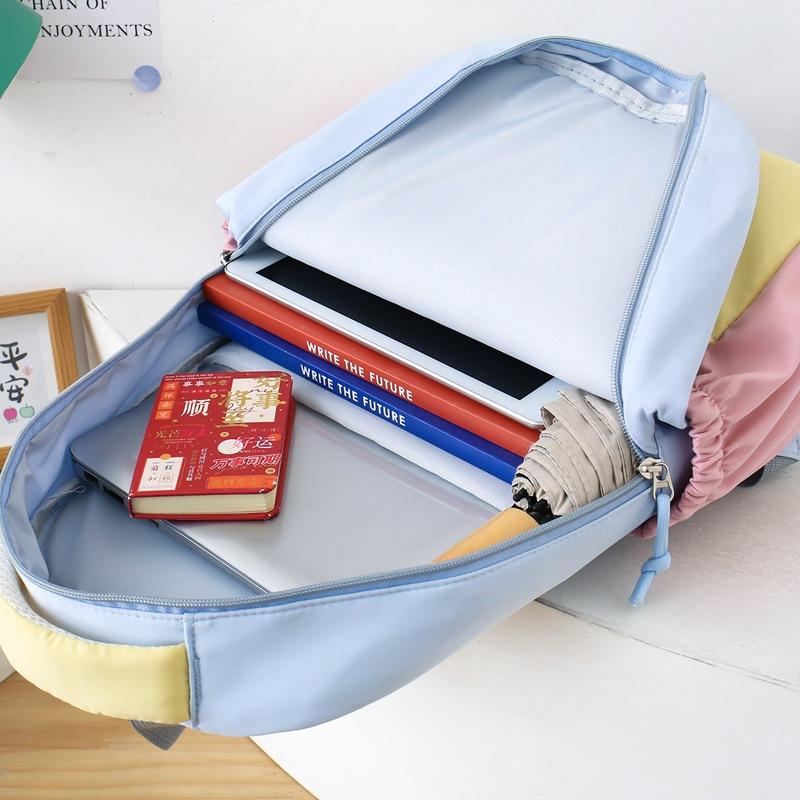 New Backpack Large Capacity School Bag for Primary and Secondary School Students Backpack Casual Handheld Tutoring Bag