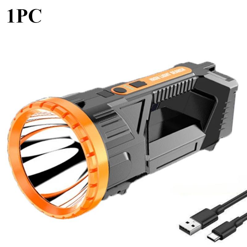 

Супермощный светодиодный фонарик Высокомощный фонарь Аккумуляторный тактический фонарик Лампа для кемпинга Аварийный прожектор 898 Golden 1PC