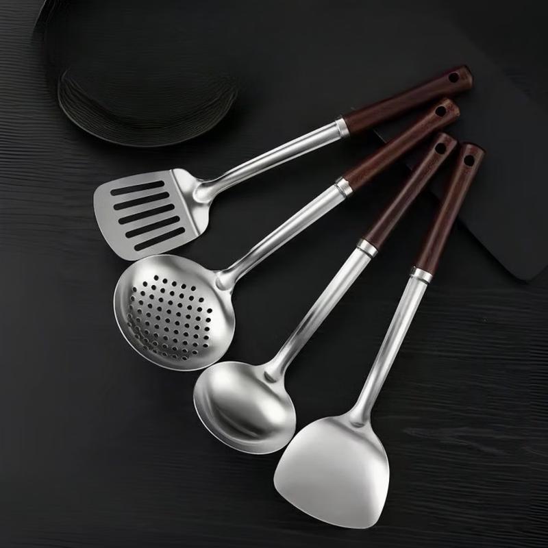 Ru Han Waist-Shaped Stainless Steel Slotted Ladle