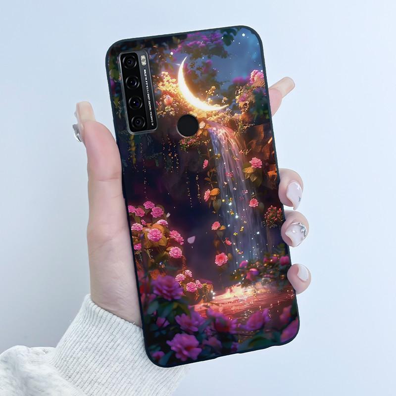 Für TCL 20 SE XE 20R 5G Hülle Luxus Süßer Liebeshase Lustig Schwarz Weiches Silikon Rückabdeckung Für TCL 20 R 5G 20SE 20XE Handyhülle