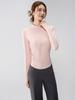 Full-Zip Yoga Suit with Pockets: Slimming Long Sleeve Top for Running & Fitness