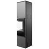 Wood burning steel stove KRATKI REN/L left Ø 150 7 kW black thermotec self closing door