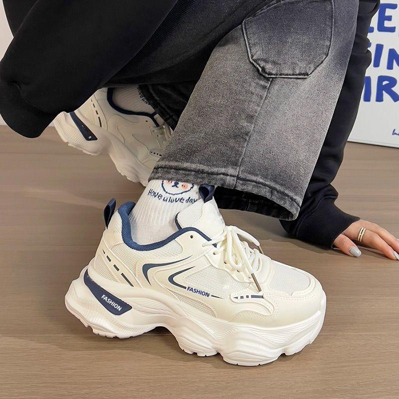 Summer mesh breathable dad shoes 22 new ins trendy platform sports and leisure shoes