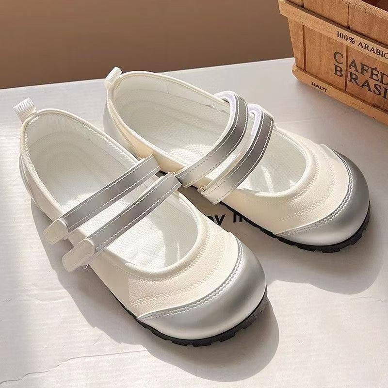 Retro Soft Leather Ugly Cute Shoes Children Early Spring New Literary and Artistic Students Round Head Shallow Mouth Flat Bottom Single Shoes Women