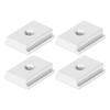 4Pcs Sliding Slot Nut T Type Aluminum Alloy Woodworking Linear Motion Parts 30 Series M6 Silver