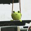 Pingente Balanço Crochê Animal Desenho Animado Fofo Ornamento para Pendurar no Espelho Retrovisor do Carro Decoração Interior do Carro Presentes Acessórios Fofos para Carro