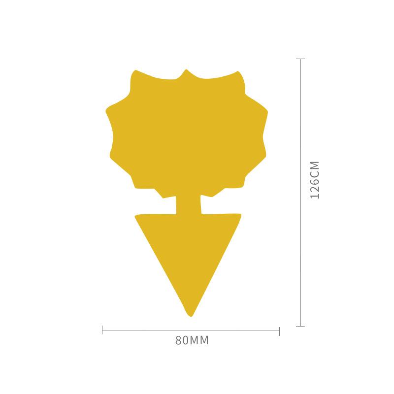 10pcs/set Home Garden Insect Lure Board, Yellow Sticky Insect Sticker, Tool For Eliminating Small Flying Insects And Pests In Flowers