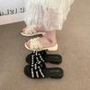 Xiaoxiangfeng low-heeled elegant cool slippers women's fashion outer slippers 2025 summer new non-slip beach shoes spot