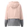 Women’s Patchwork Rain Jacket Outdoor Jackets Hooded Raincoat Windproof