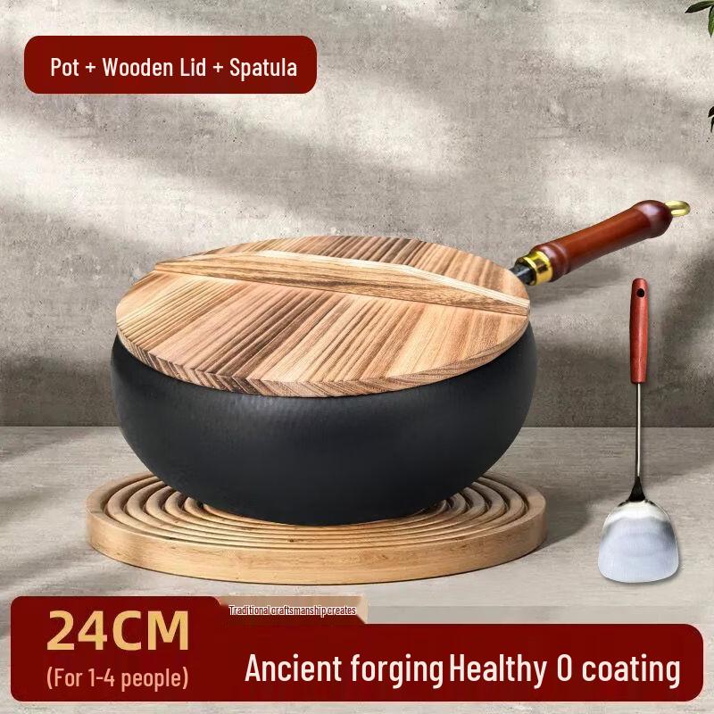 Xiaoshuo Traditional Wrought Iron Wok Set