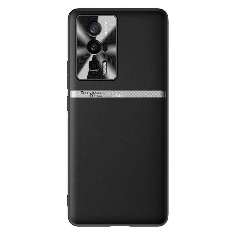 Capa protetora de couro líquido para celular Redmi K60 Pro: Anti-queda e anti-incrustante; Envio de uma só peça disponível.