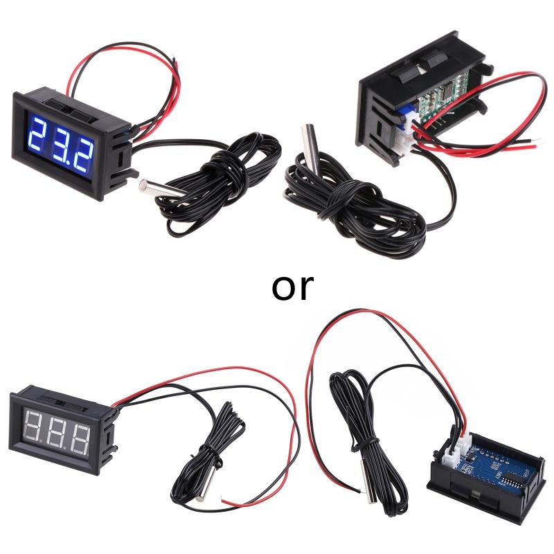 Digital LED Thermometer DC 5-12V Car Temperature Panel Meter Gauge