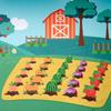 Wooden Farm Veggie Sorting & Counting Game for Toddlers