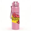 1PC Yellow Banana Fruit Logo 750ml sports water bottle leakproof straw lid outdoor office home