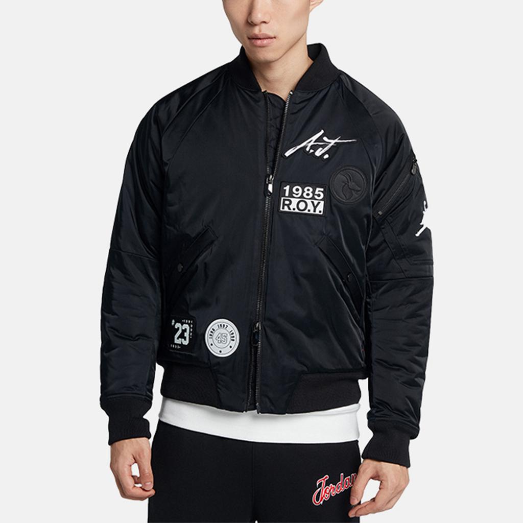 Jordan MA-1 Bomber Flight Jacket Men Outerwear Black AV5999-010