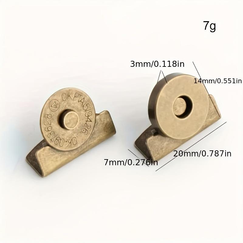 5 Pairs Bag Snap Accessories Magnetic Buckle Bag Snap Hidden Button Seam Free Button Snap