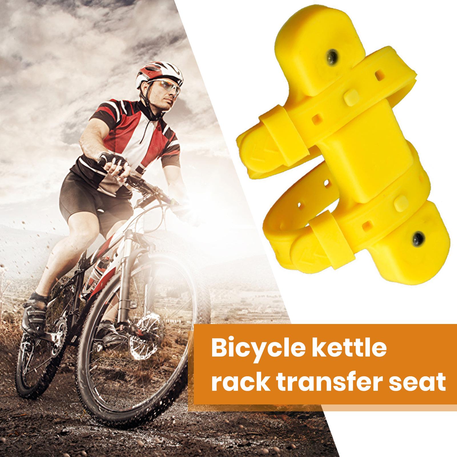 

1 комплект, складной держатель для велосипедной бутылки с водой, адаптер с ремнями, простая установка, стойка для хранения чайника, комплект переоборудованных сидений, аксессуары для велосипеда чёрный